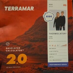 Terramar Baselayer 2.0 Kids Thermolator Crew LS